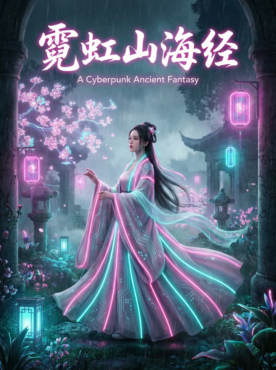 纤夫的爱在线 动漫 古风奇缘短剧 - 霓虹山海经海报